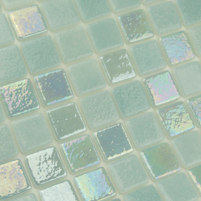 Chavon Pale Green Pearl Glass Mosaic