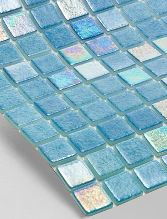 Oria Aqua/Pearl Glass Mosaic