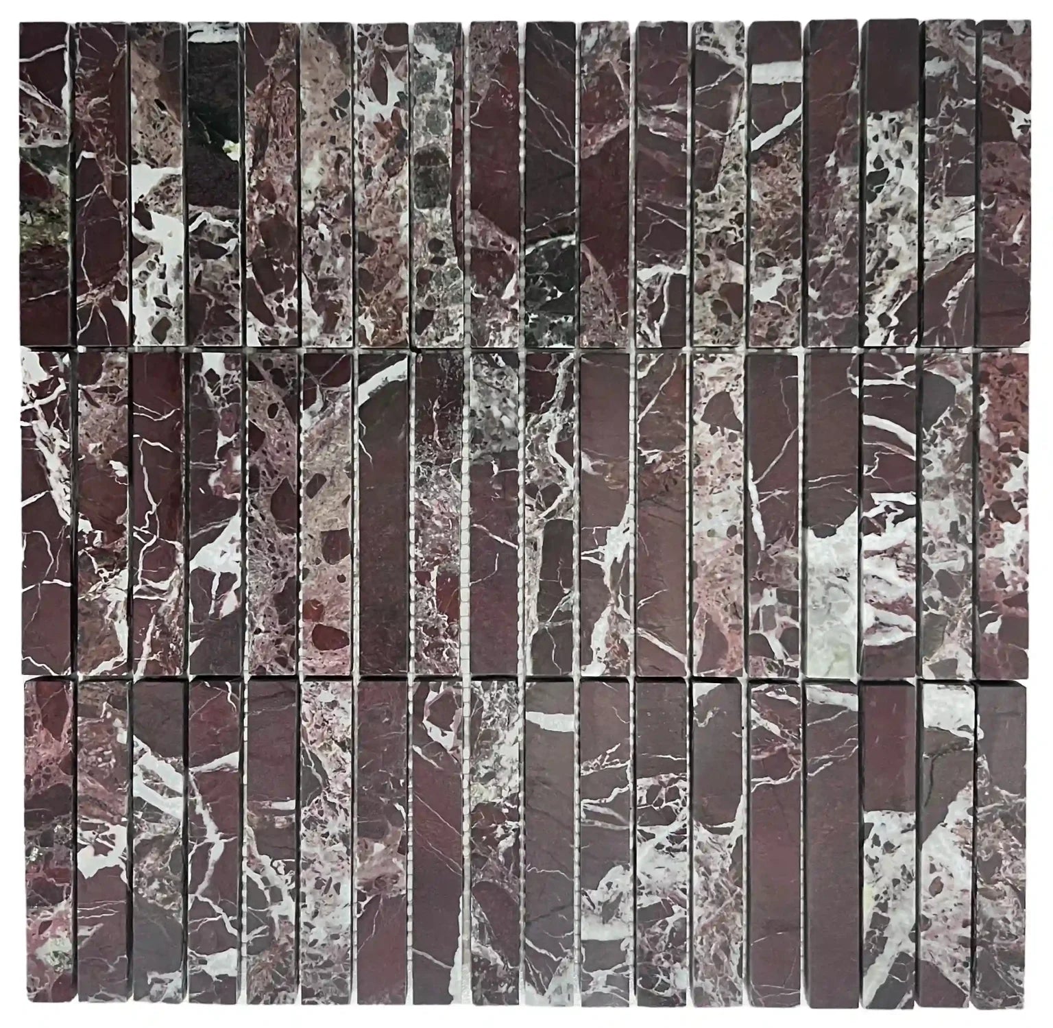 Rosso Levanto Real Stone Mosaic